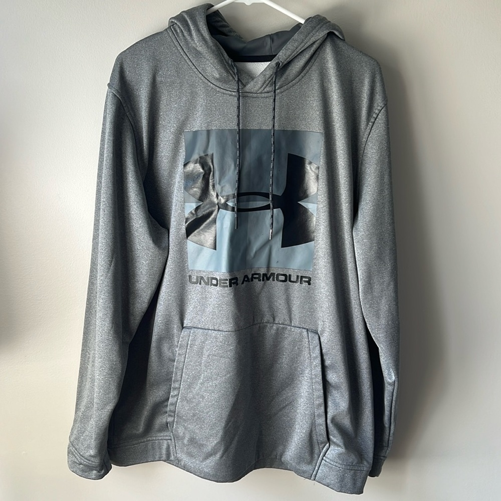 Men’s 2XL Under Armour Grey Hoodie Loose Fit